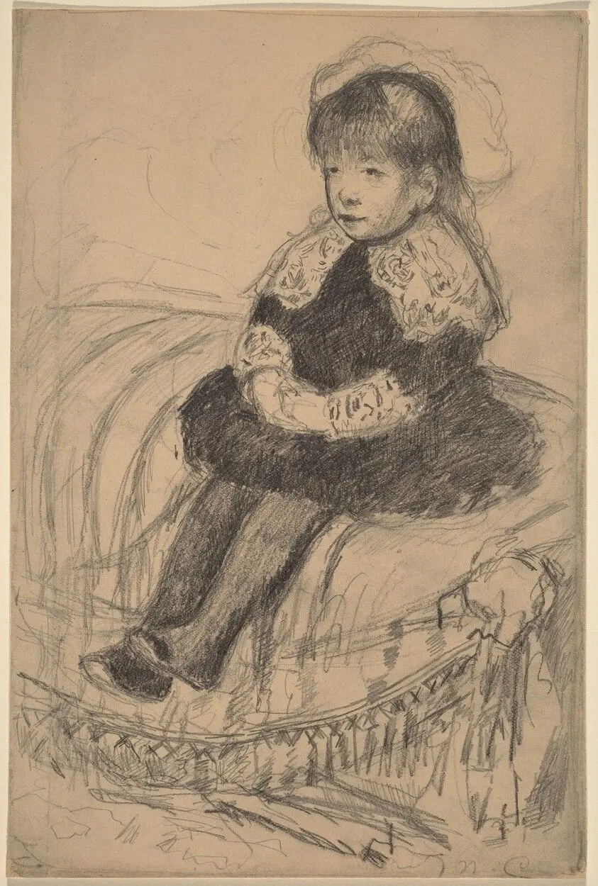 Child Seated on a Sofa by Cassatt, Mary