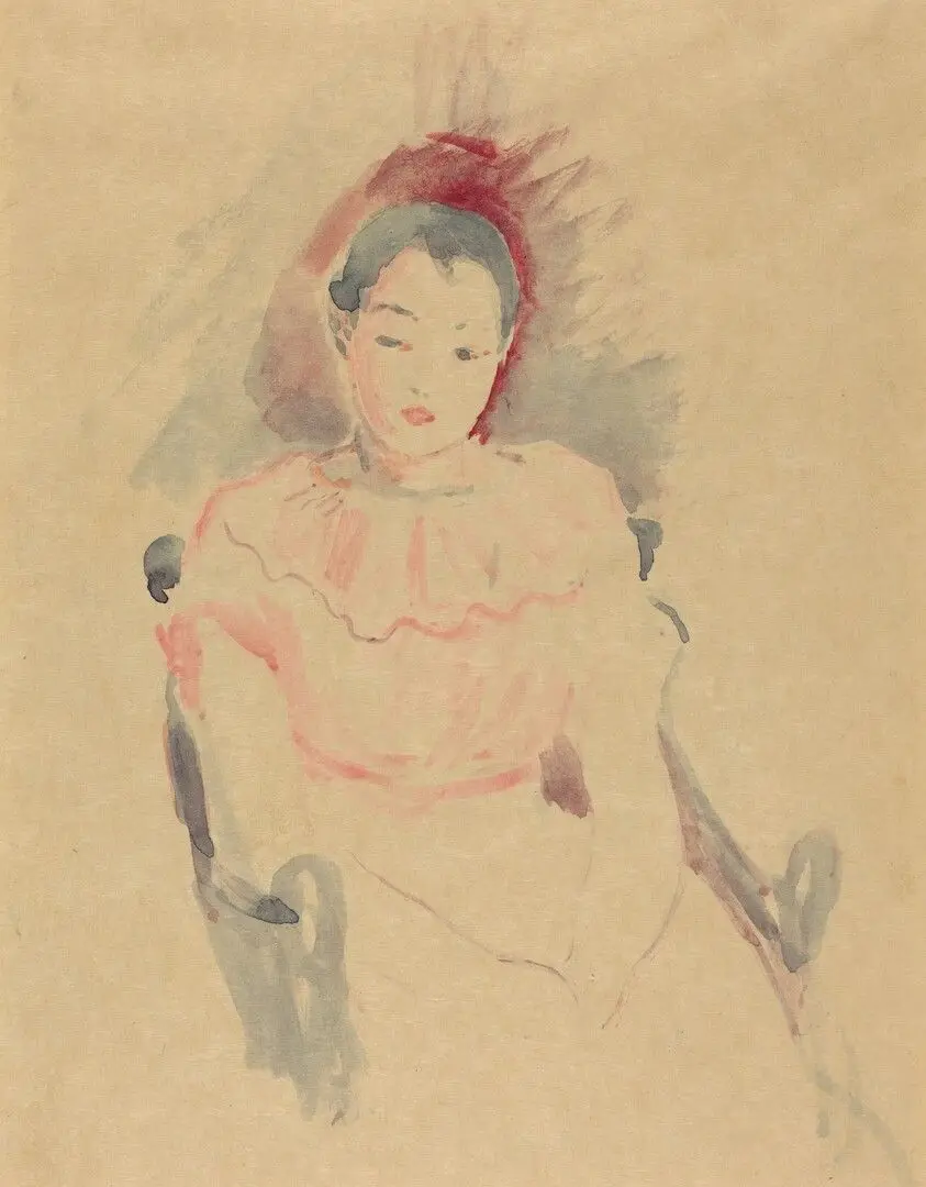 Girl Seated by Morisot, Berthe