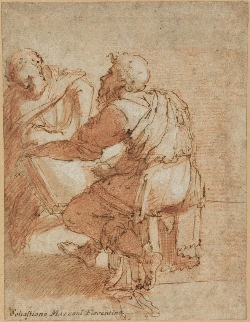Study for "The Four Doctors of the Church" by Beccafumi, Domenico