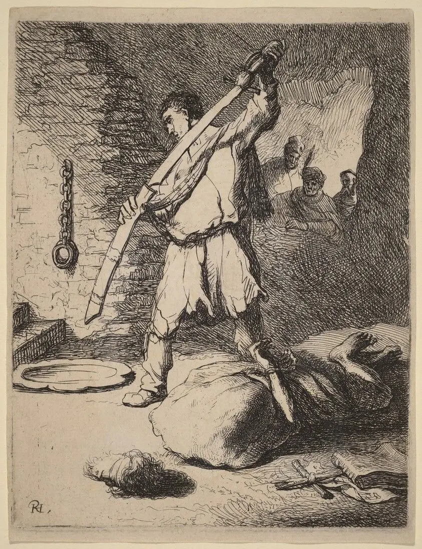 Beheading of John the Baptist by Dutch 17th Century
