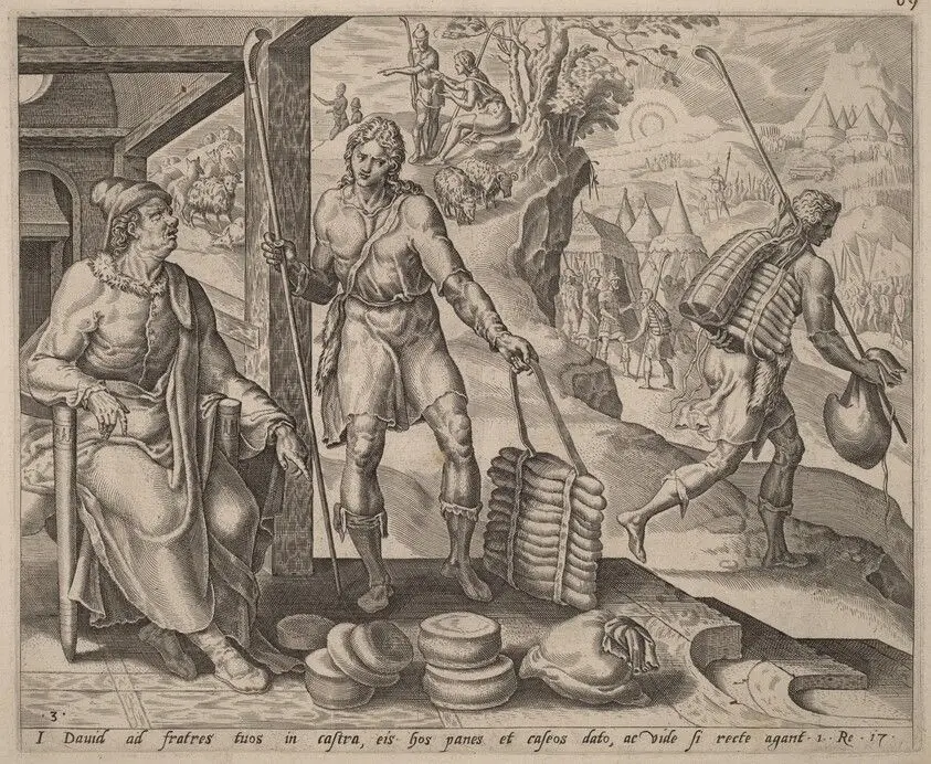 Jesse Sending David to the Camp by Dutch 16th Century