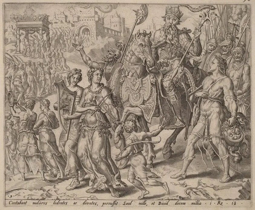 The Triumph of Saul and David by Dutch 16th Century