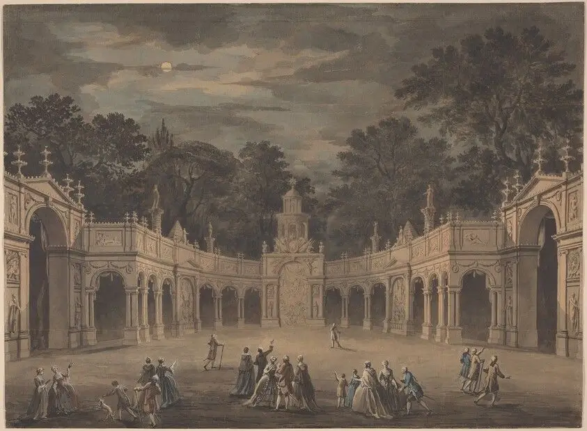 A Design for Illuminations to Celebrate the Birthday of King George III by Adam, Robert