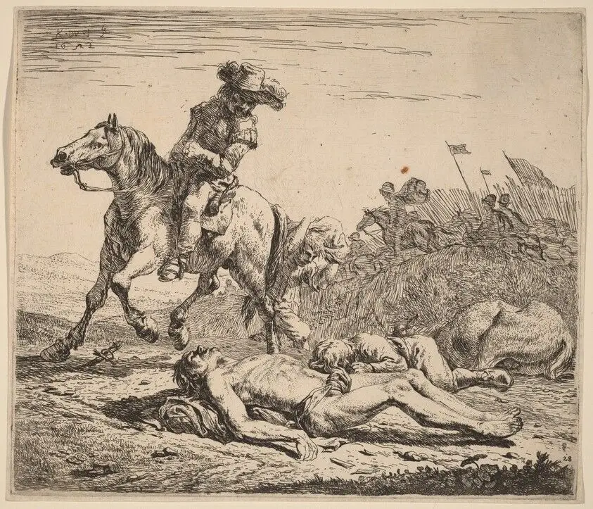 Battlefield by Dujardin, Karel