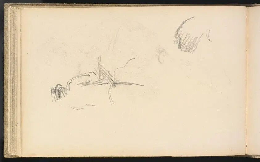 A Man seen from Behind by Cezanne, Paul