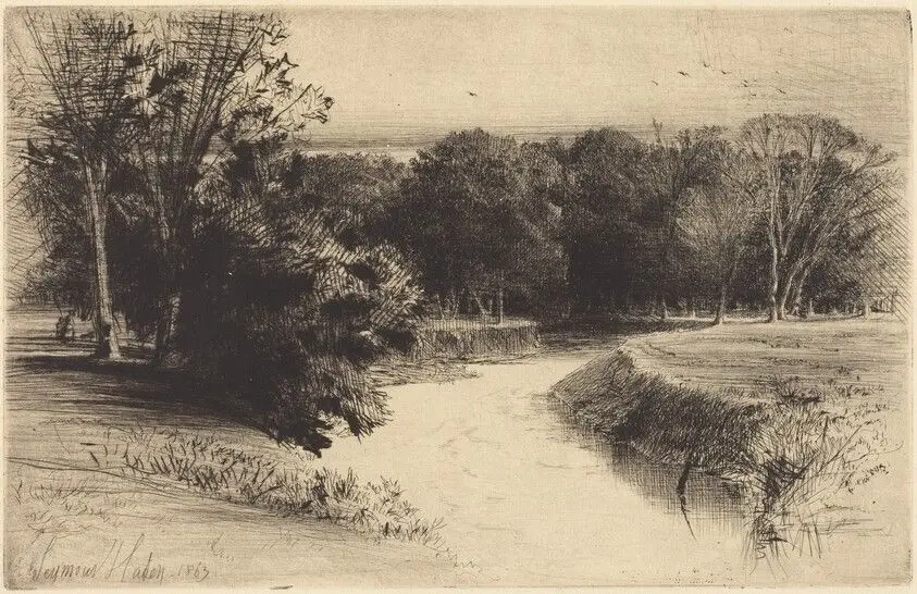 A Sunset in Ireland by Haden, Francis Seymour