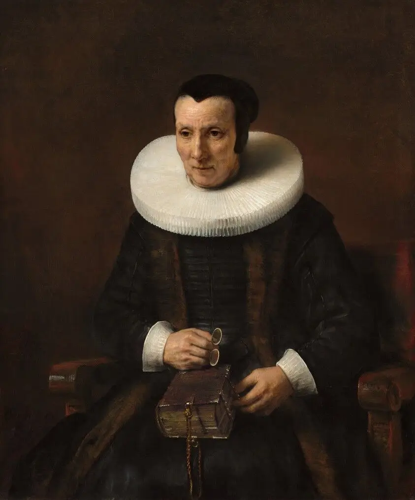 An Old Lady with a Book by Rembrandt van Rijn