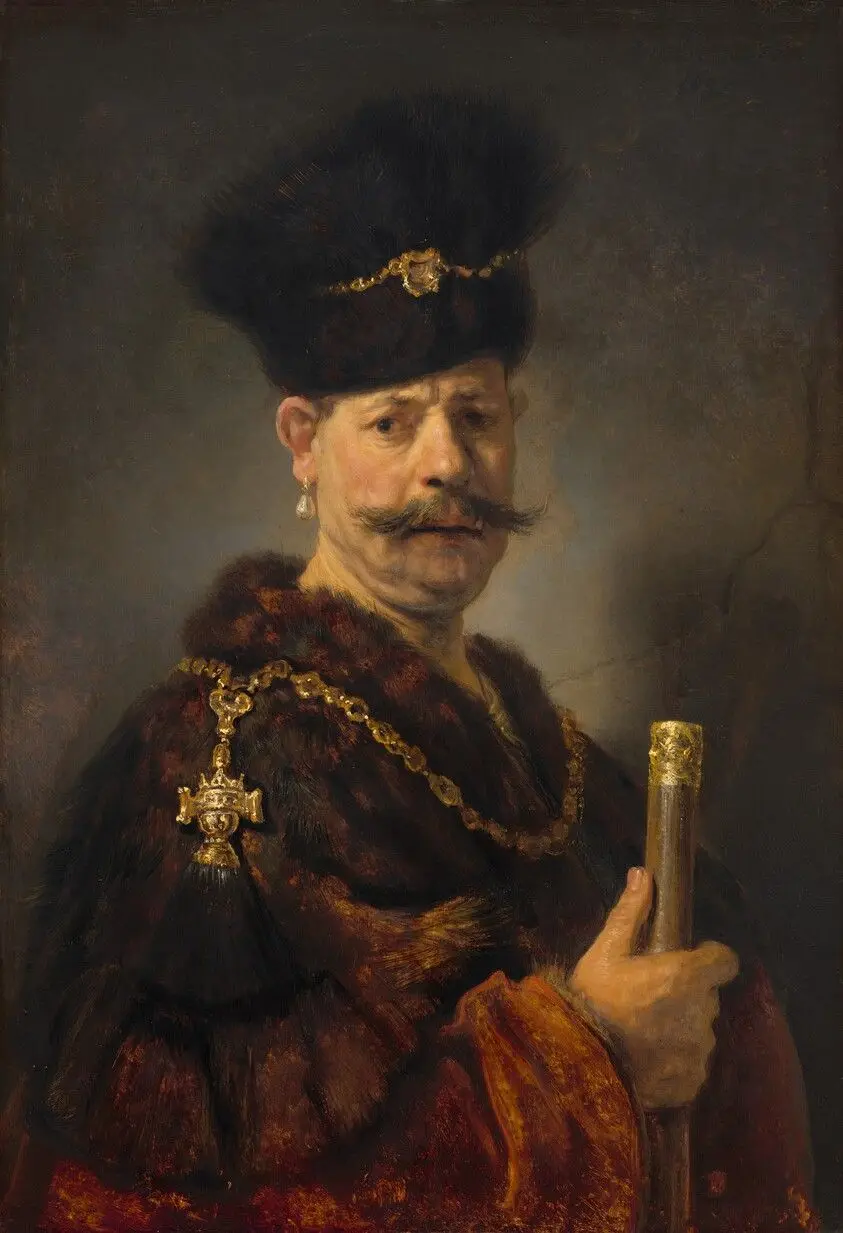 A Polish Nobleman by Rembrandt van Rijn