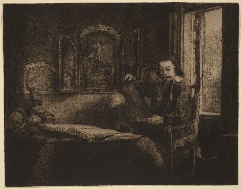 Abraham Francen by Rembrandt van Rijn