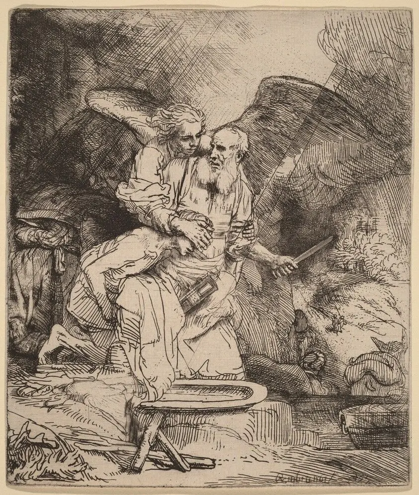 Abraham's Sacrifice by Rembrandt van Rijn