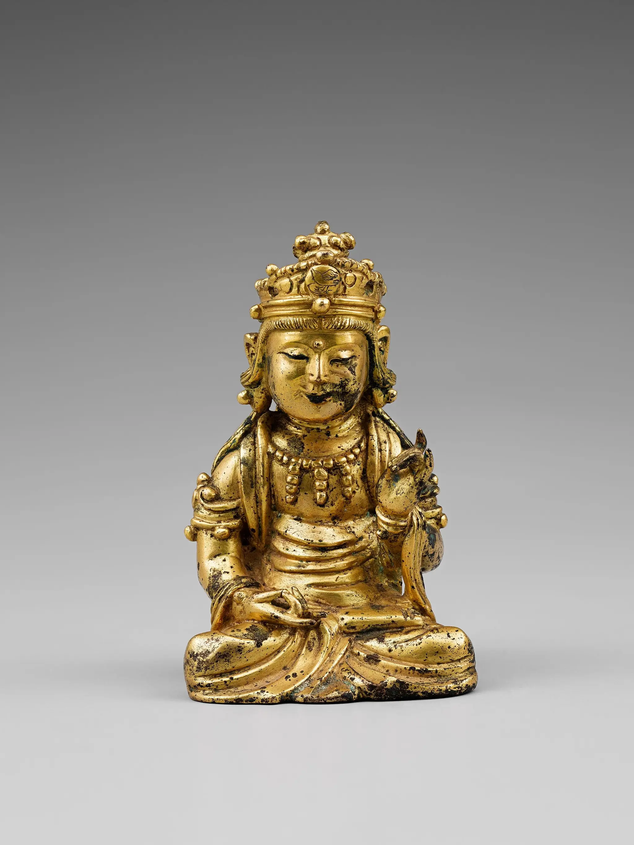 Gilt-bronze Seated Bodhisattva by Unknown artist