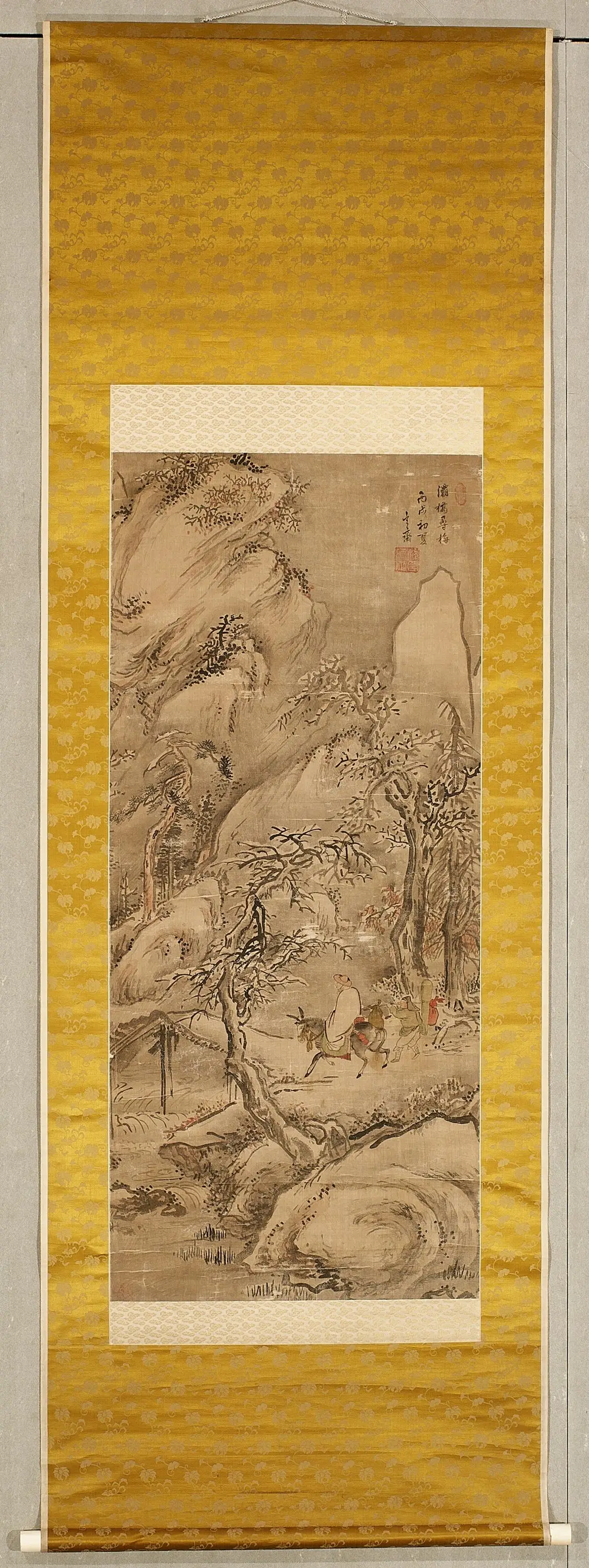 Painting of Searching for Plum Blossoms in Snow by Sim Sa-jeong