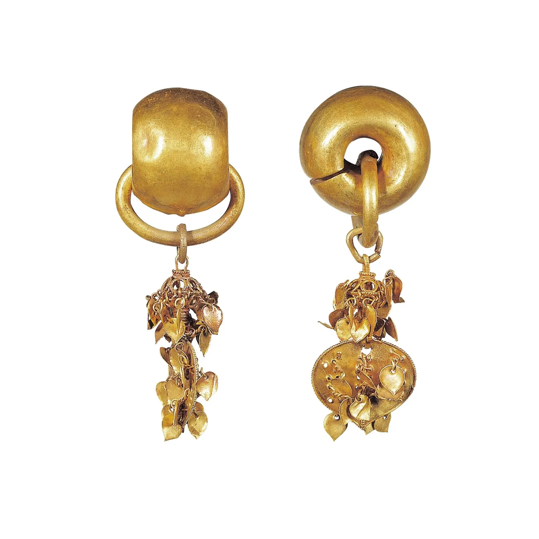 Gold Earrings by Unknown artist