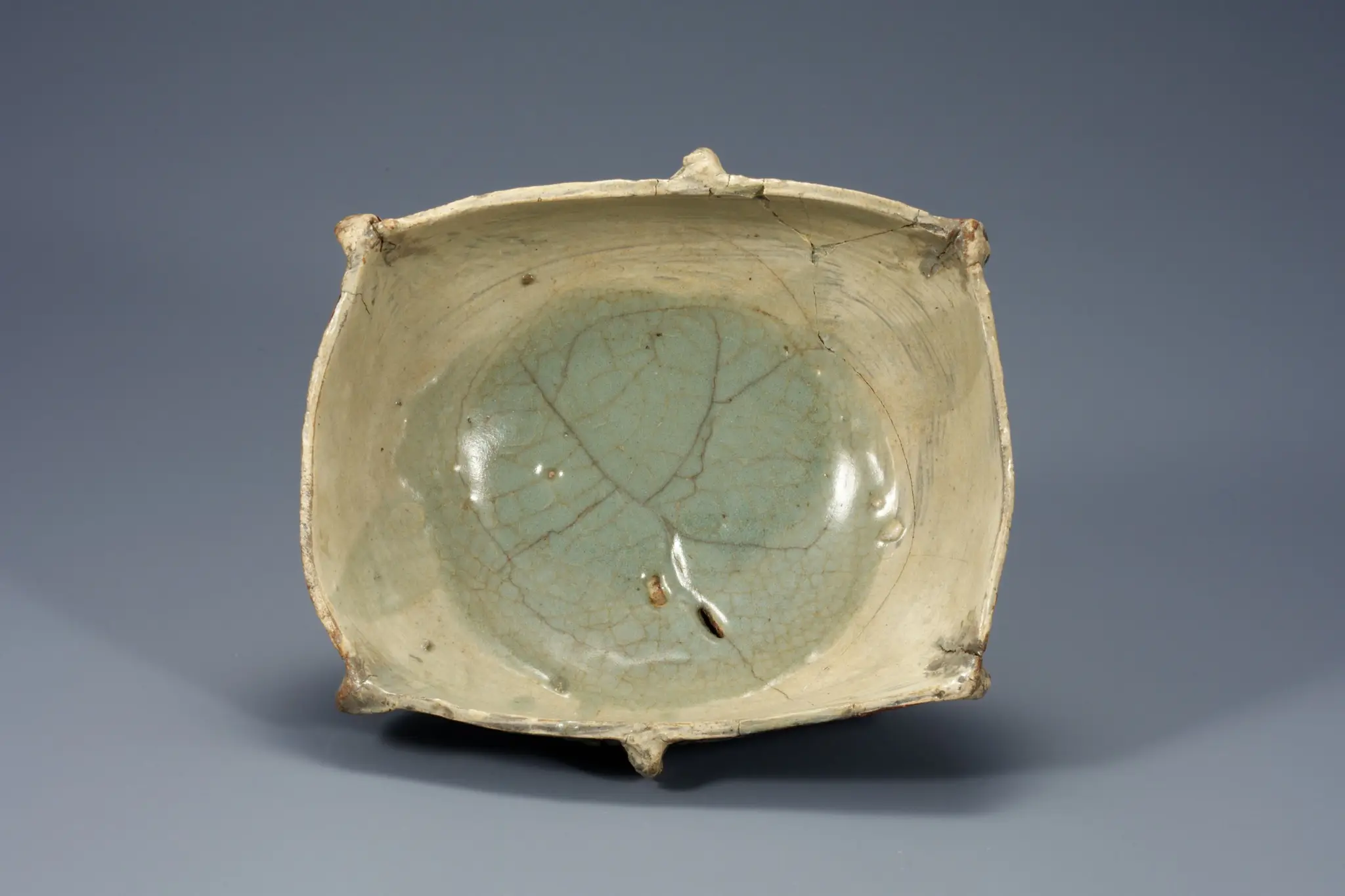 Buncheong Ritual Vessel in Underglaze Iron Brown by Unknown artist