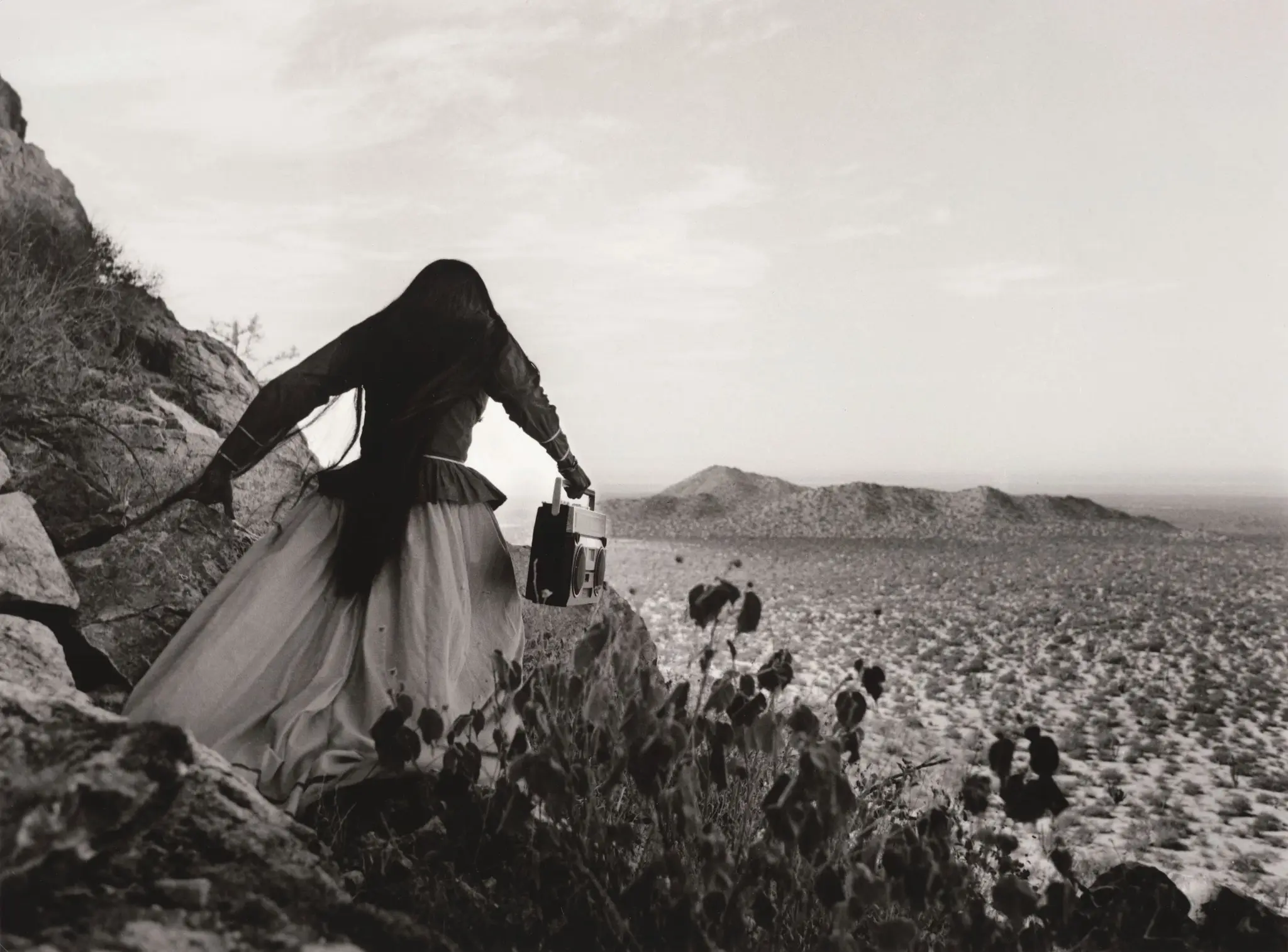 Mujer Ángel, Desierto de Sonora (Angel Woman, Sonoran Desert) by Graciela Iturbide