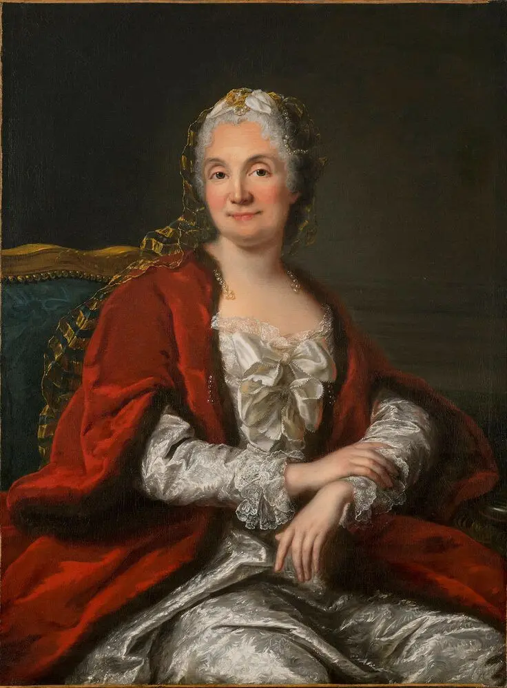 Presumed Portrait of Madame Geoffrin by Marianne Loir