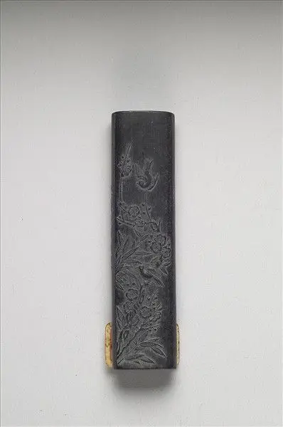 Inkstick inscribed with "Qingxiang zhijie" by Unknown artist