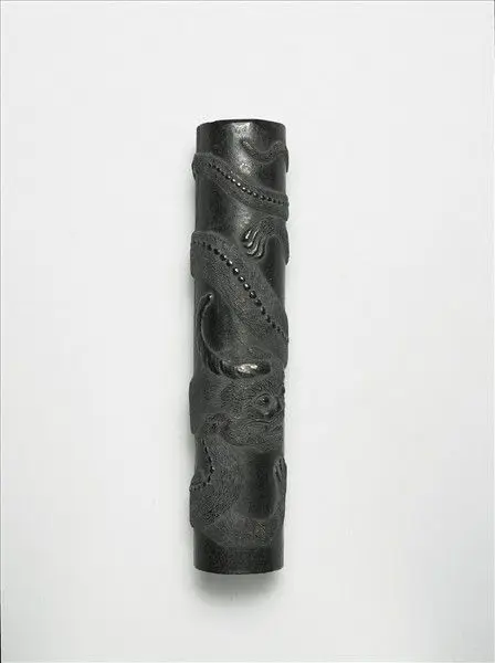 Cylindrical inkstick inscribed with "Shansong zhi" by Unknown artist
