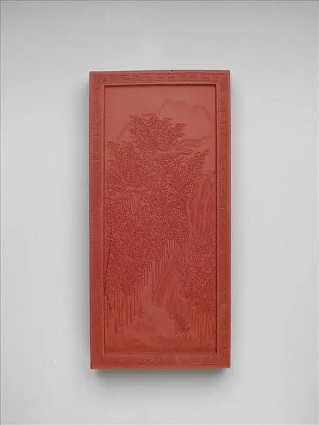 Red inkstick with imperial poem of the celebration of eternal spring "Volume of Wangan Chunyu" by Unknown artist