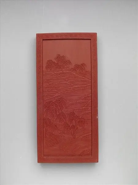Red inkstick with imperial poem of the celebration of eternal spring "Volume of Wanlu Chuntang" by Unknown artist