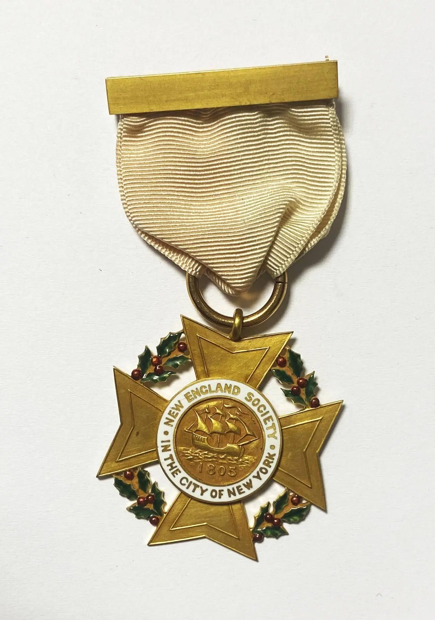 Ribbon badge with box by Tiffany & Co.