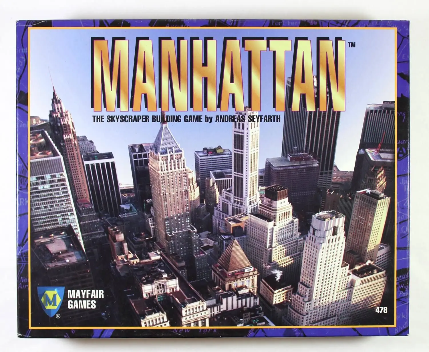 Manhattan, The Skyscraper Building Game by Mayfair Games