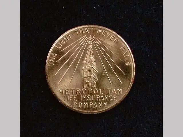 Metropolitan Life Insurance Exhibit Medal by Unknown artist