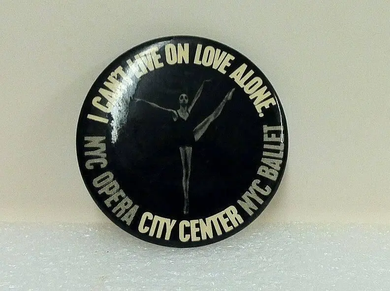 Pin-back button by New York City Opera