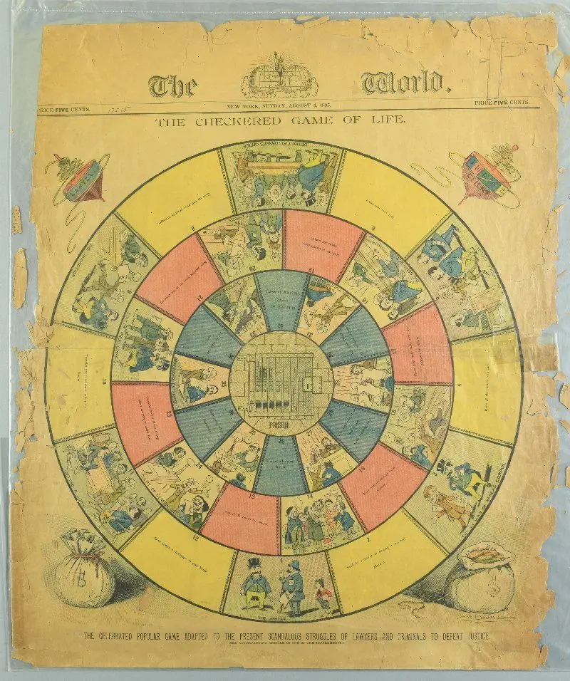 The Checkered Game of Life, Board Game by Unknown artist