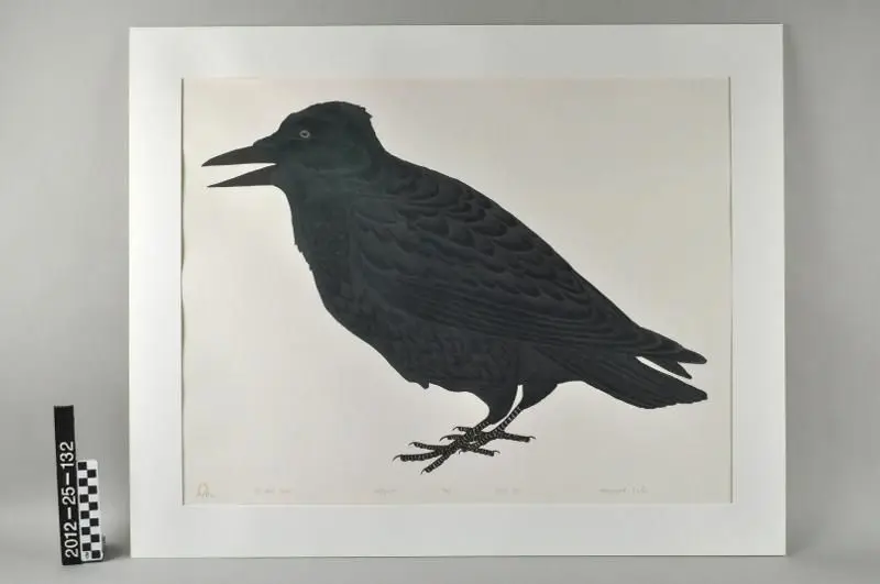 The Arctic Raven, Print by Kananginak Pootoogook