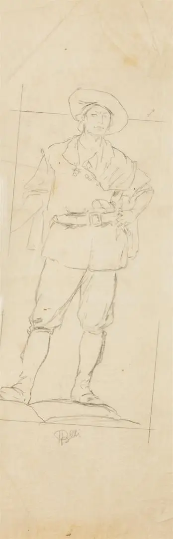 Sem título (da série "Desenho para bandeirantes") by Henrique Bernardelli