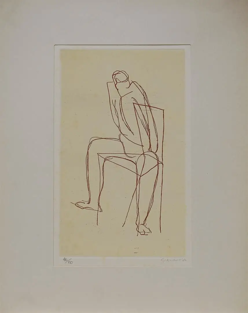 Homem sentado I by Clóvis Graciano