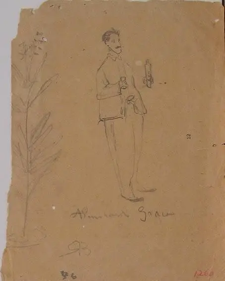 Almirante Graças (da série "Caricaturas e pequenos desenhos") by Rodolfo Bernardelli