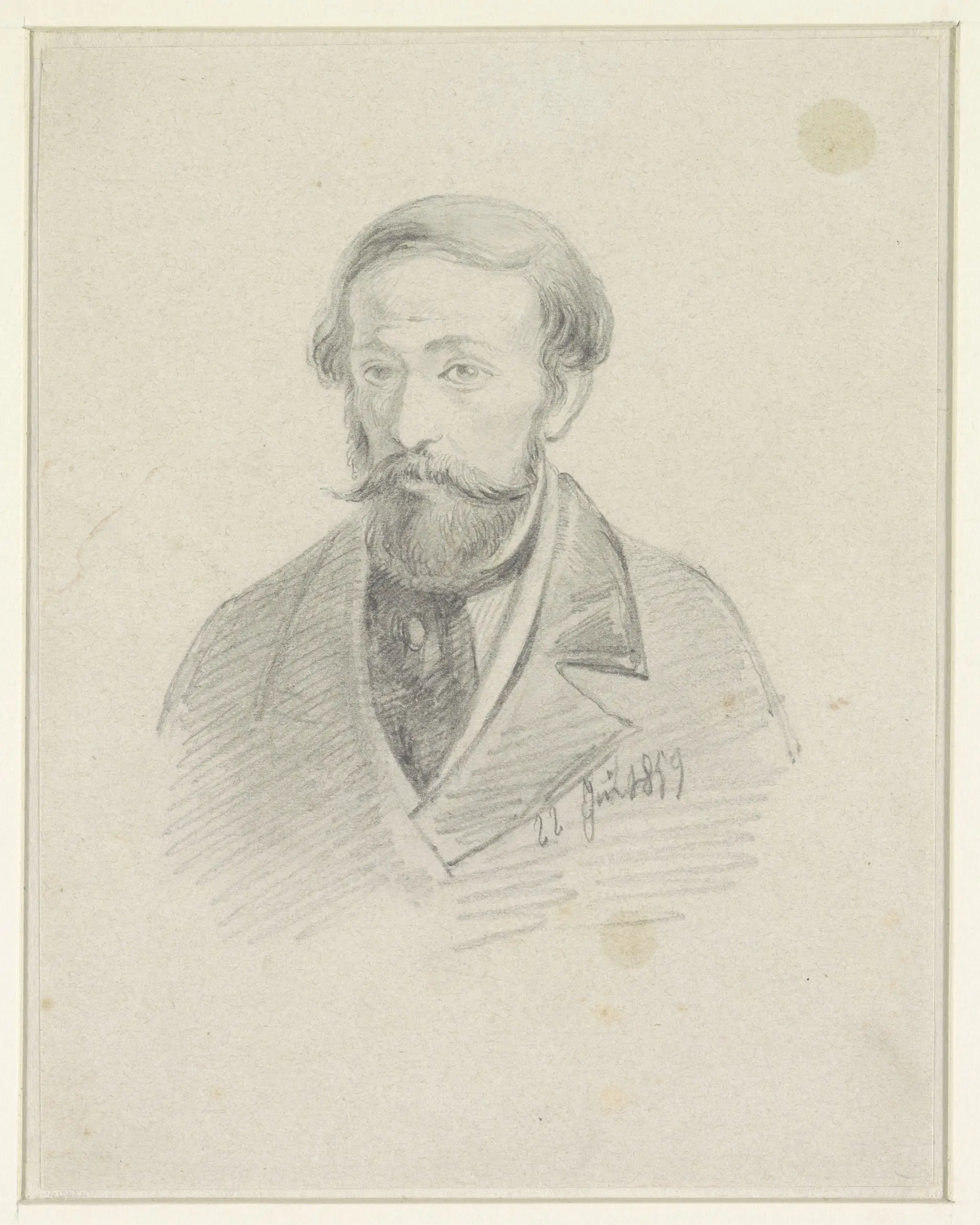Zelfportret van Egidius Linnig by Egidius Linnig