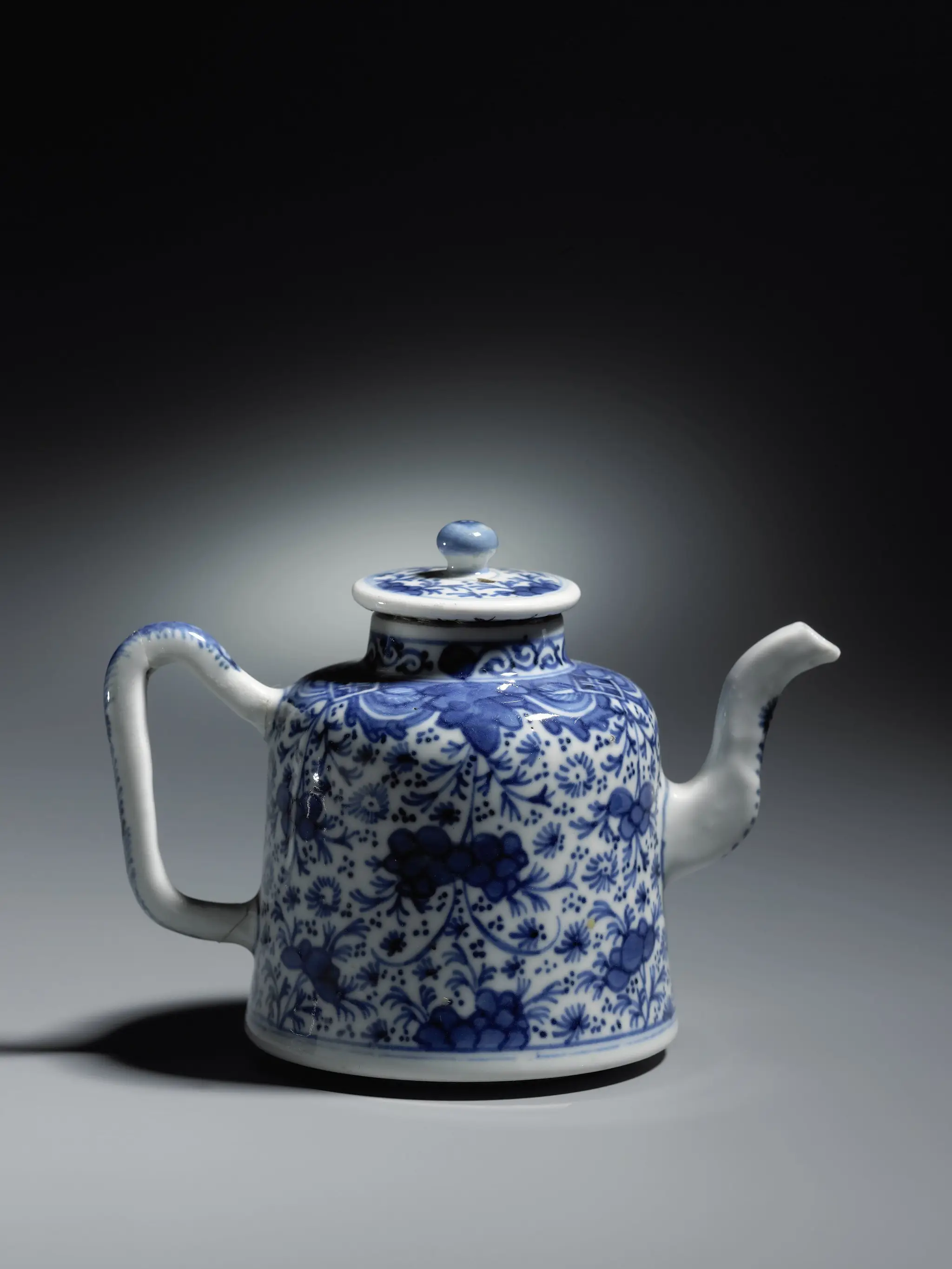 Bell-shaped teapot with flower sprays by anonymous