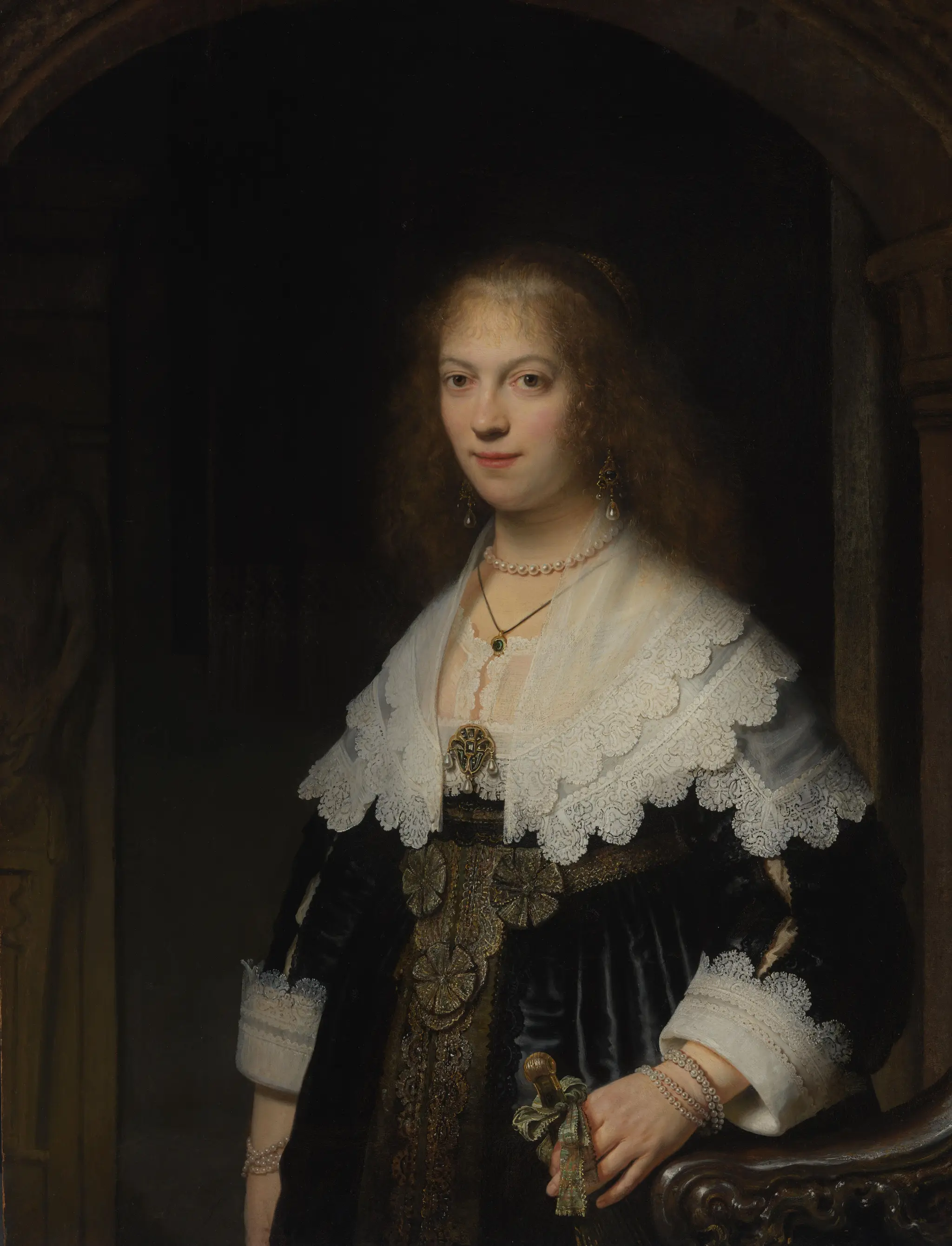Portrait of a Woman, Probably Maria Trip (1619-1683) by Rembrandt van Rijn