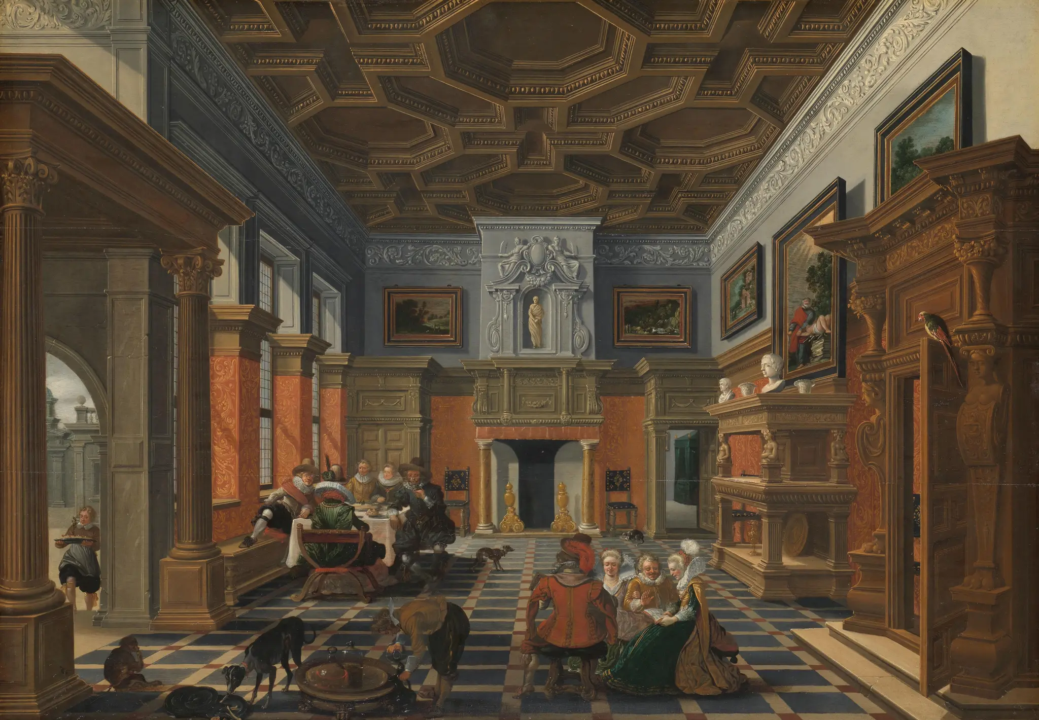 A Company in an Interior by Esaias van de Velde