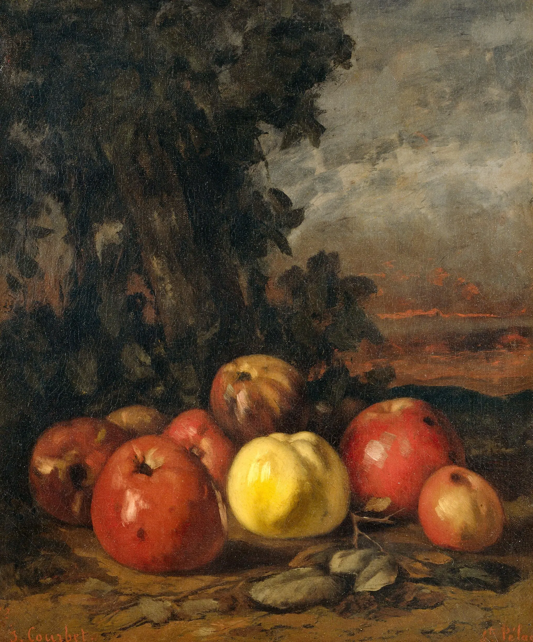 Still Life with Apples by Gustave Courbet