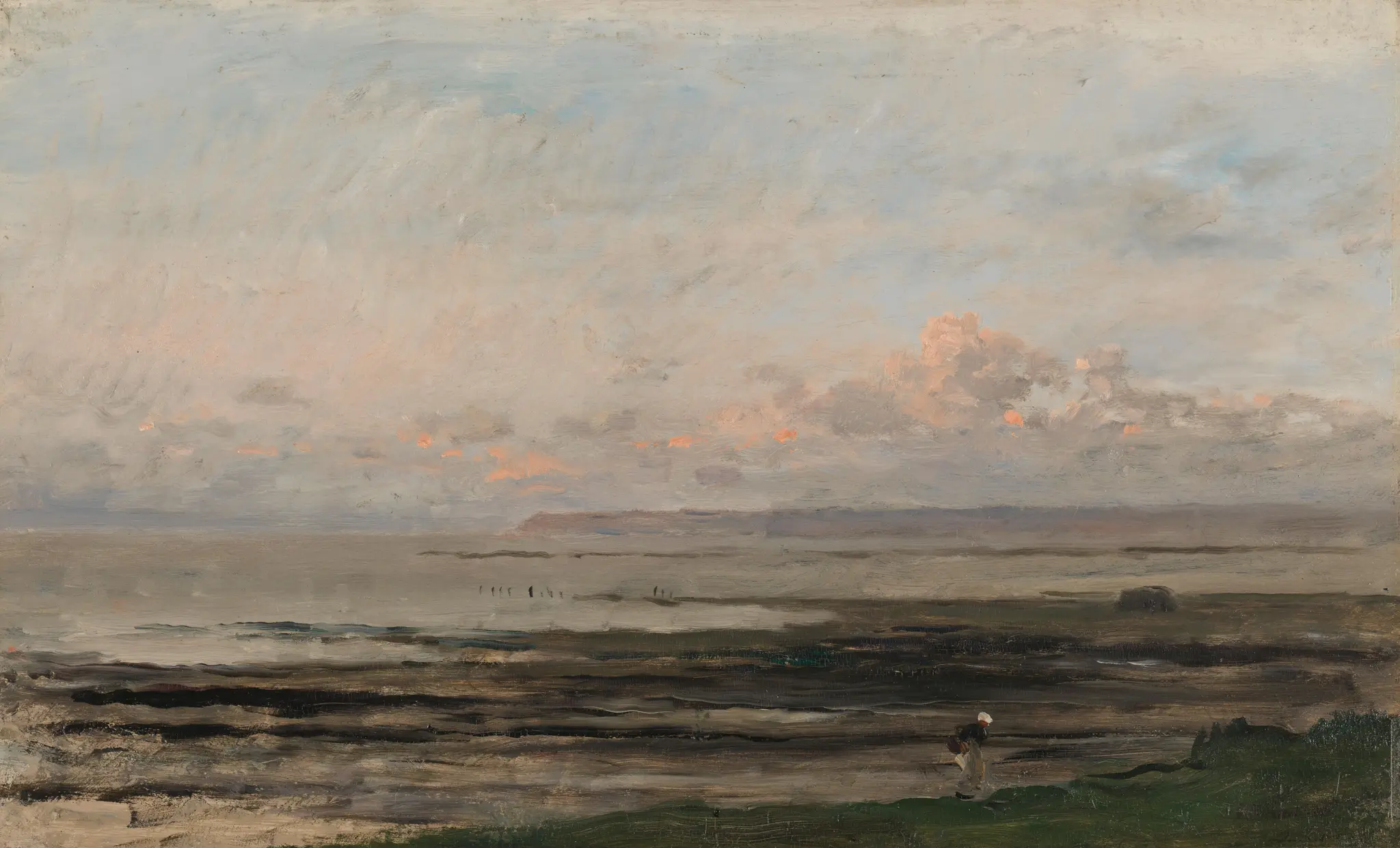 Beach at Ebb Tide by Charles-François Daubigny