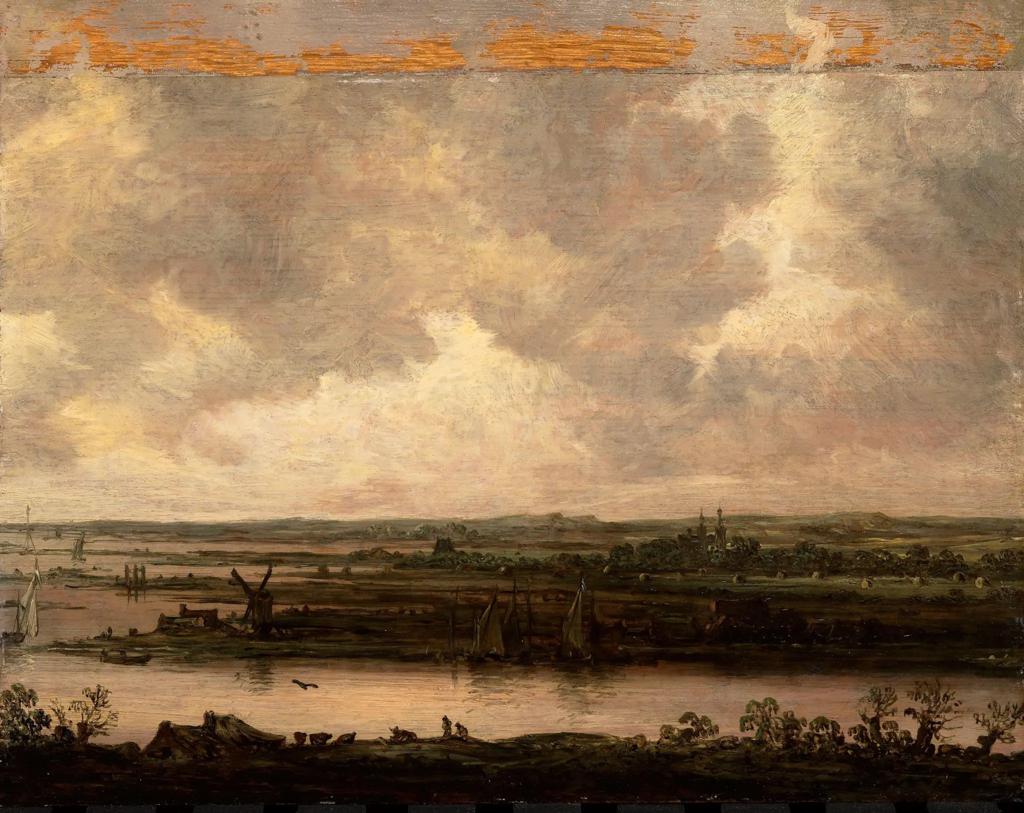Panoramic View of the River Spaarne and the Haarlemmermeer by Jan van Goyen