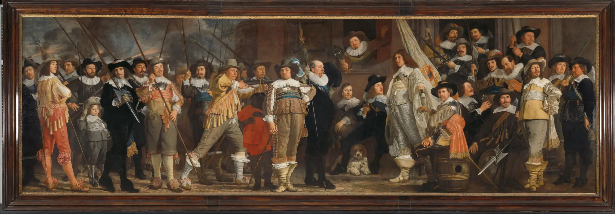 Officers and other Civic Guardsmen of the VIII District in Amsterdam under the command of Captain Roelof Bicker and Lieutenant Jan Michielsz Blaeuw by Bartholomeus van der Helst