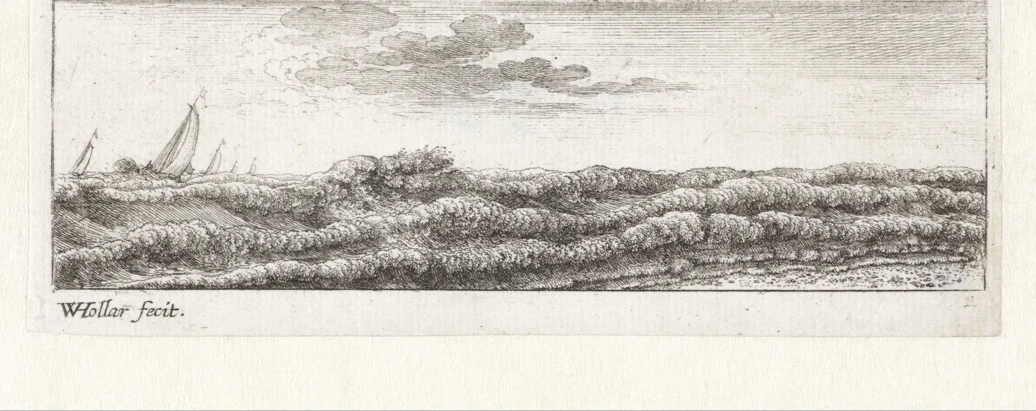 Kleine zeegezichten by Unknown artist