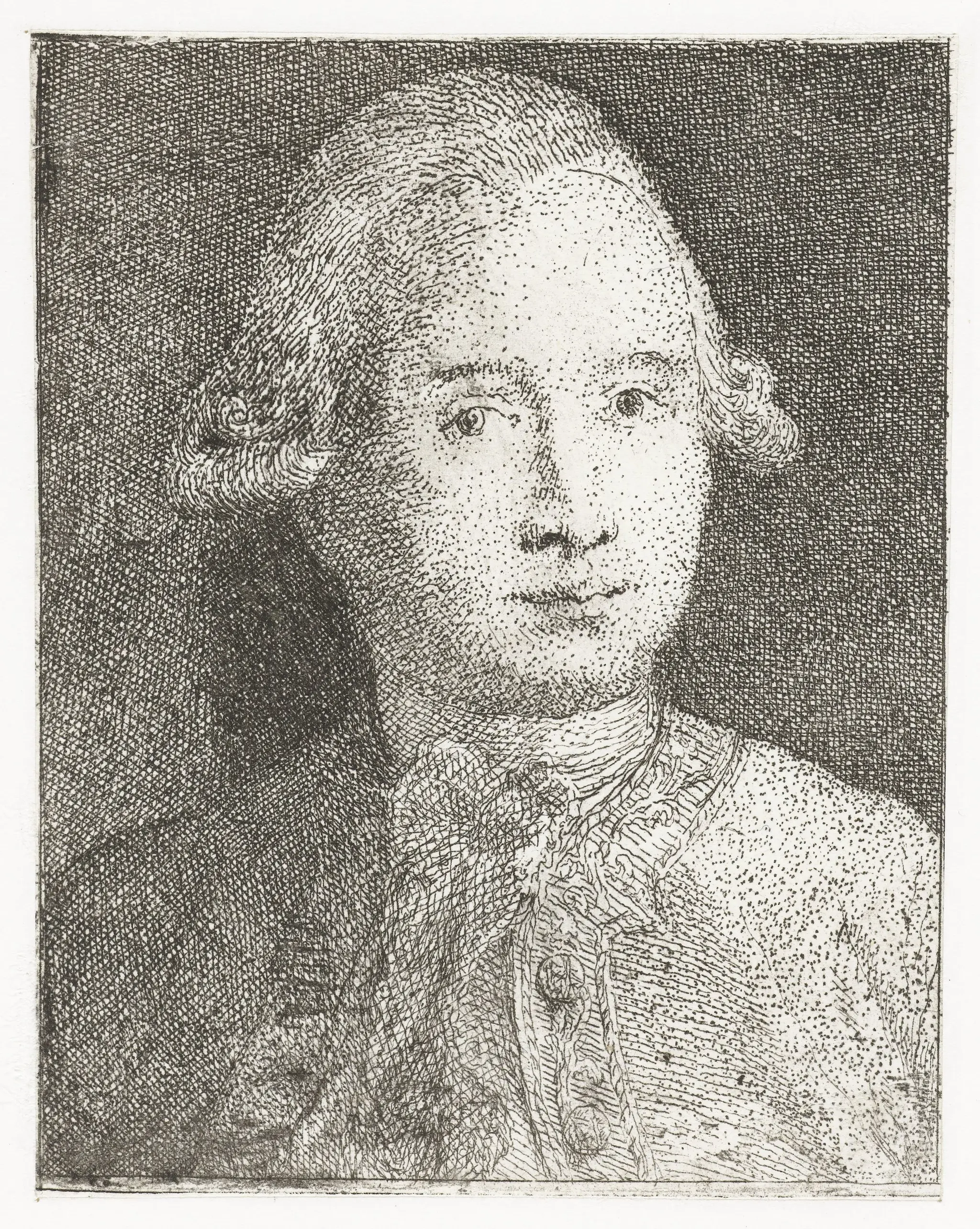 Portret van Giovanni Domenico Tiepolo by Giovanni Domenico Tiepolo
