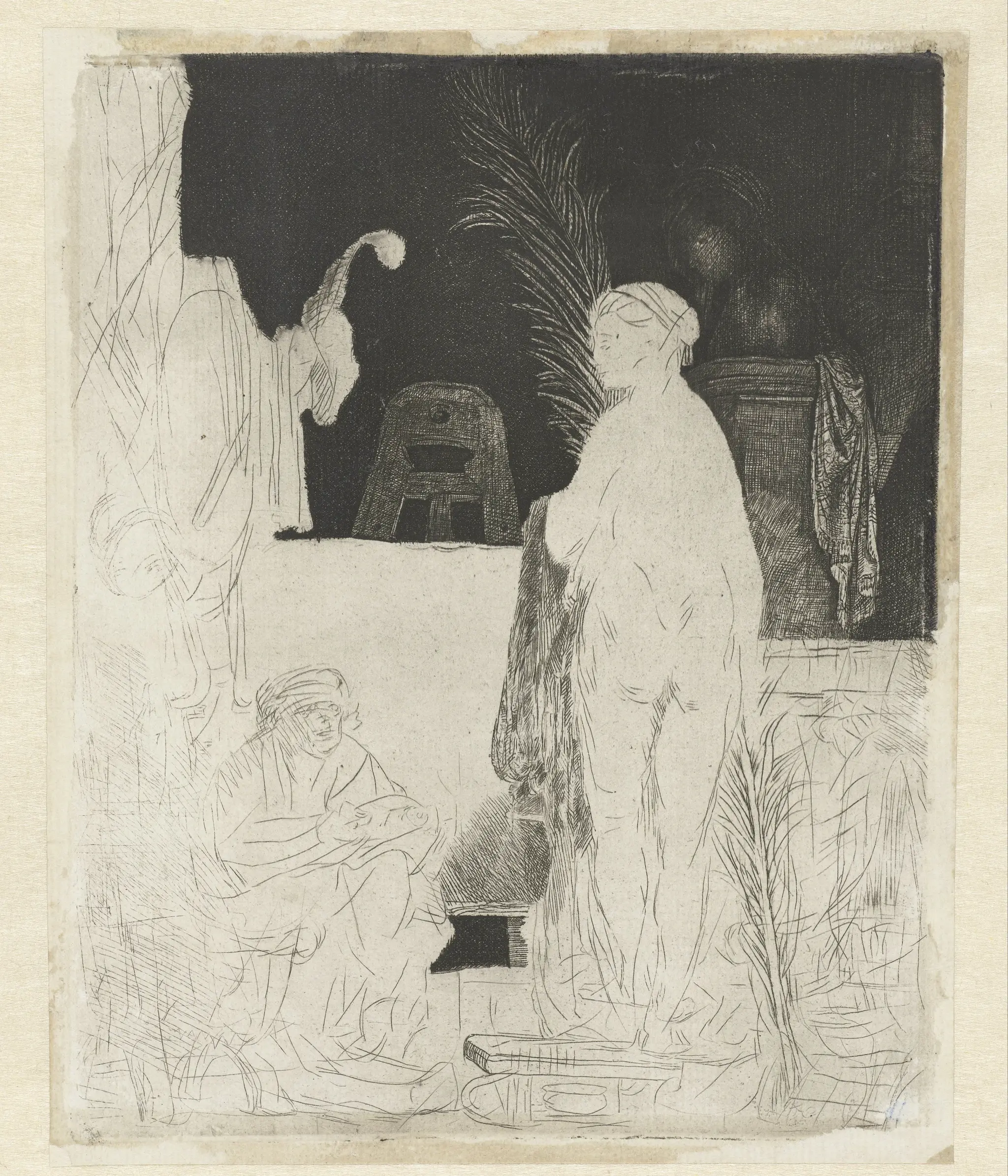 The artist drawing from the model ('Het beeldt van Pigmalion') by anonymous