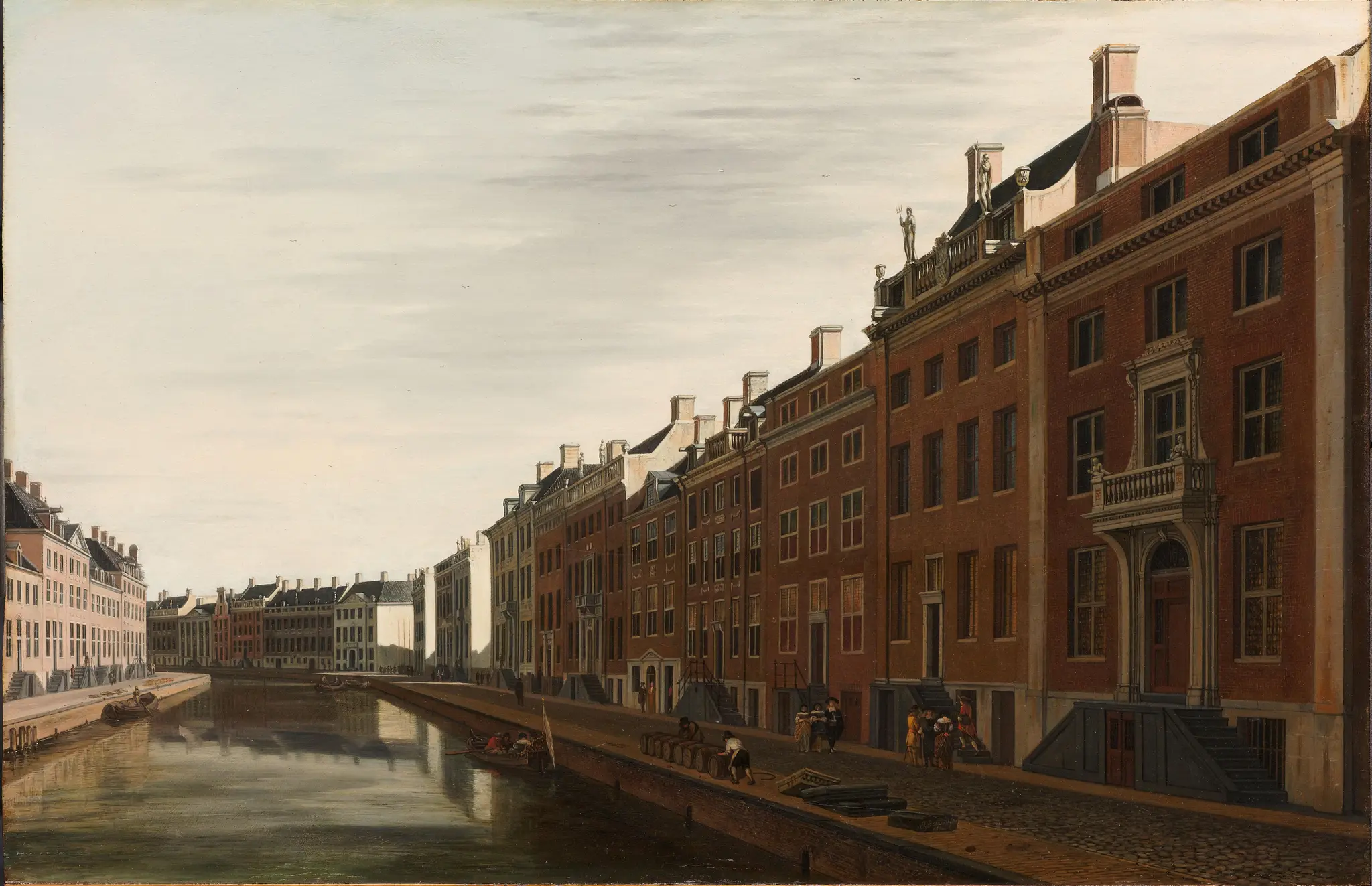 The ‘Golden Bend’ in the Herengracht, Amsterdam, Seen from the West by Gerrit Berckheyde