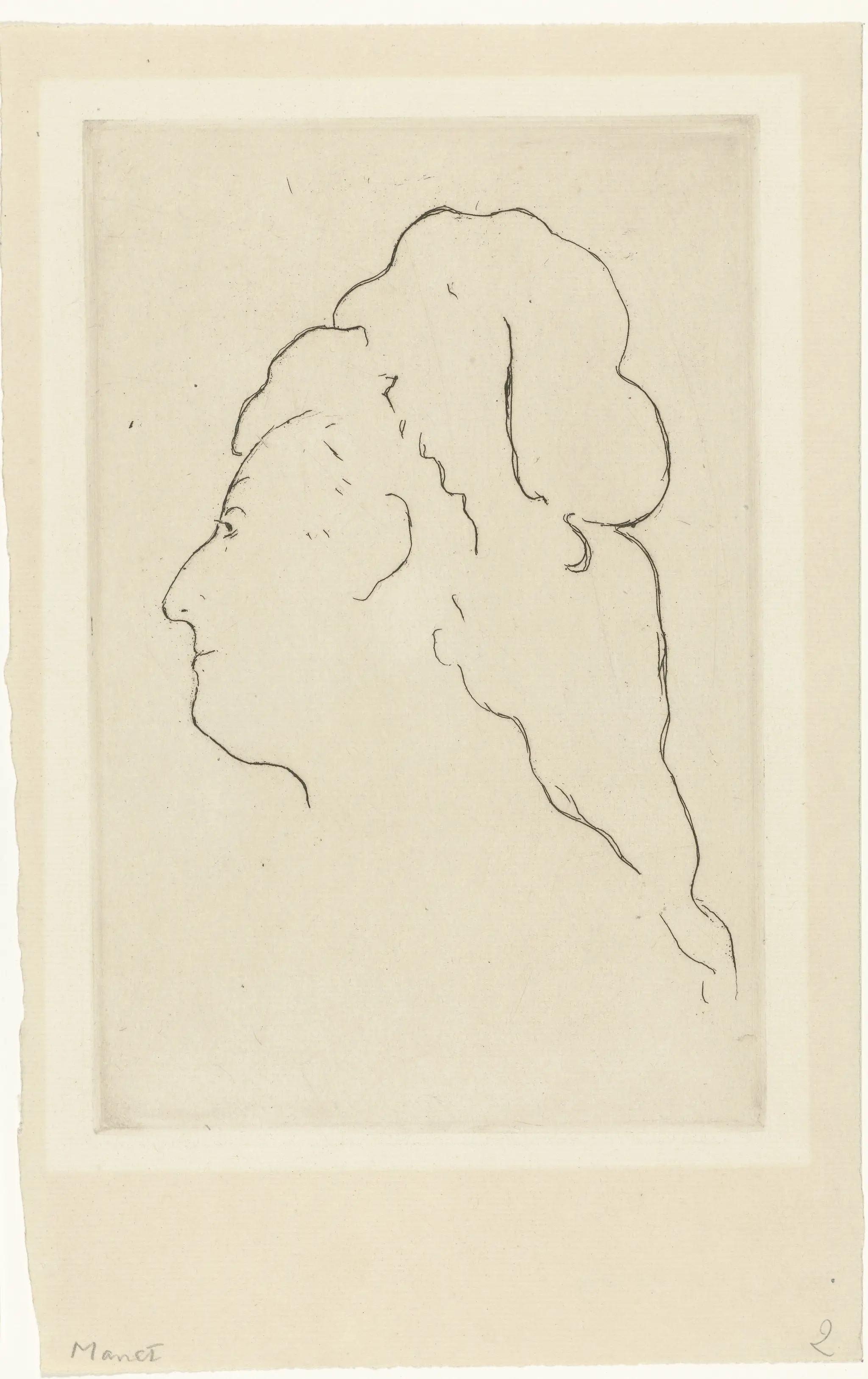 Portret van Eva Gonzalès by Edouard Manet