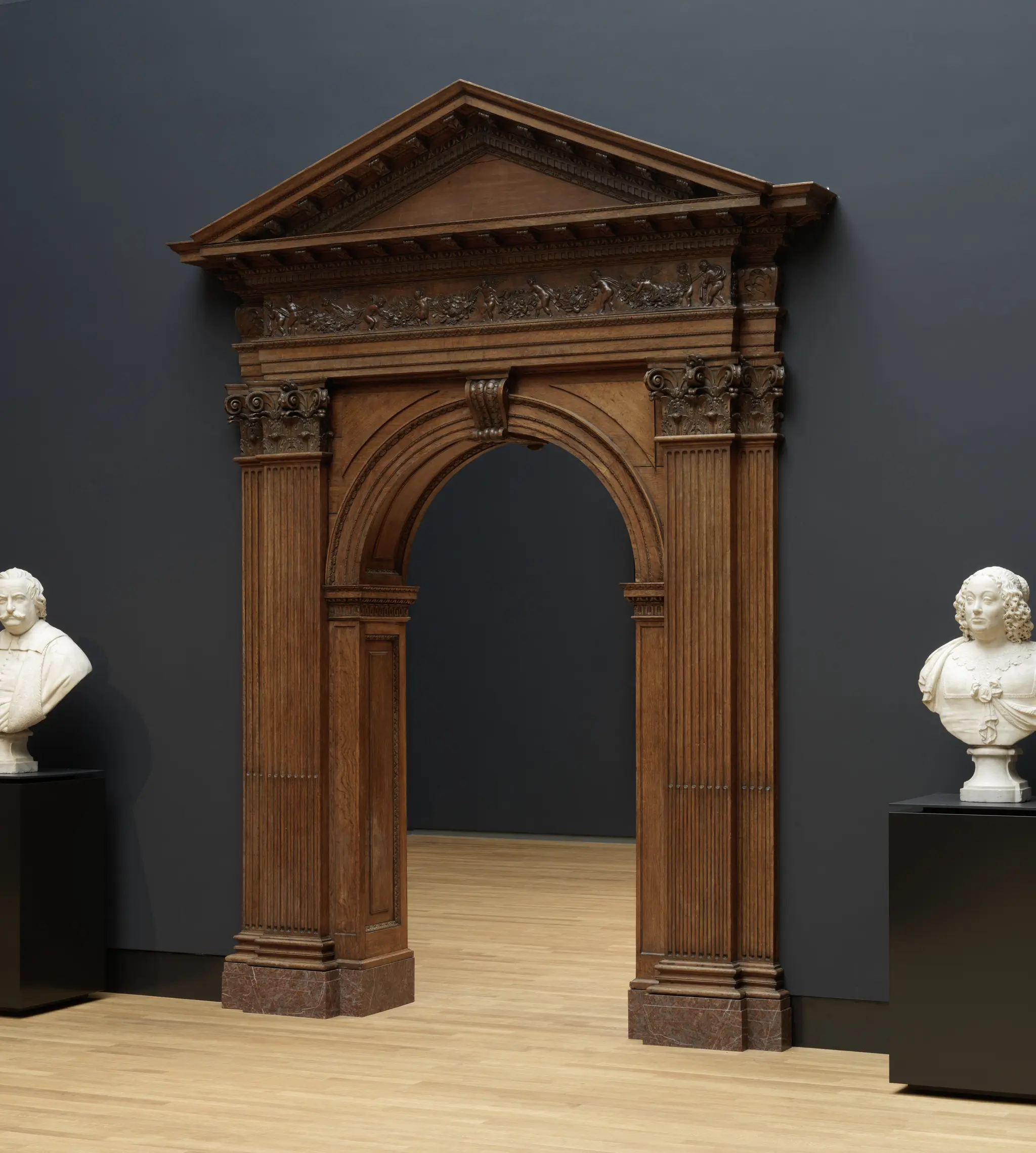 Portico and pediment from the Huydecoper house by Philips Vinckboons (II)