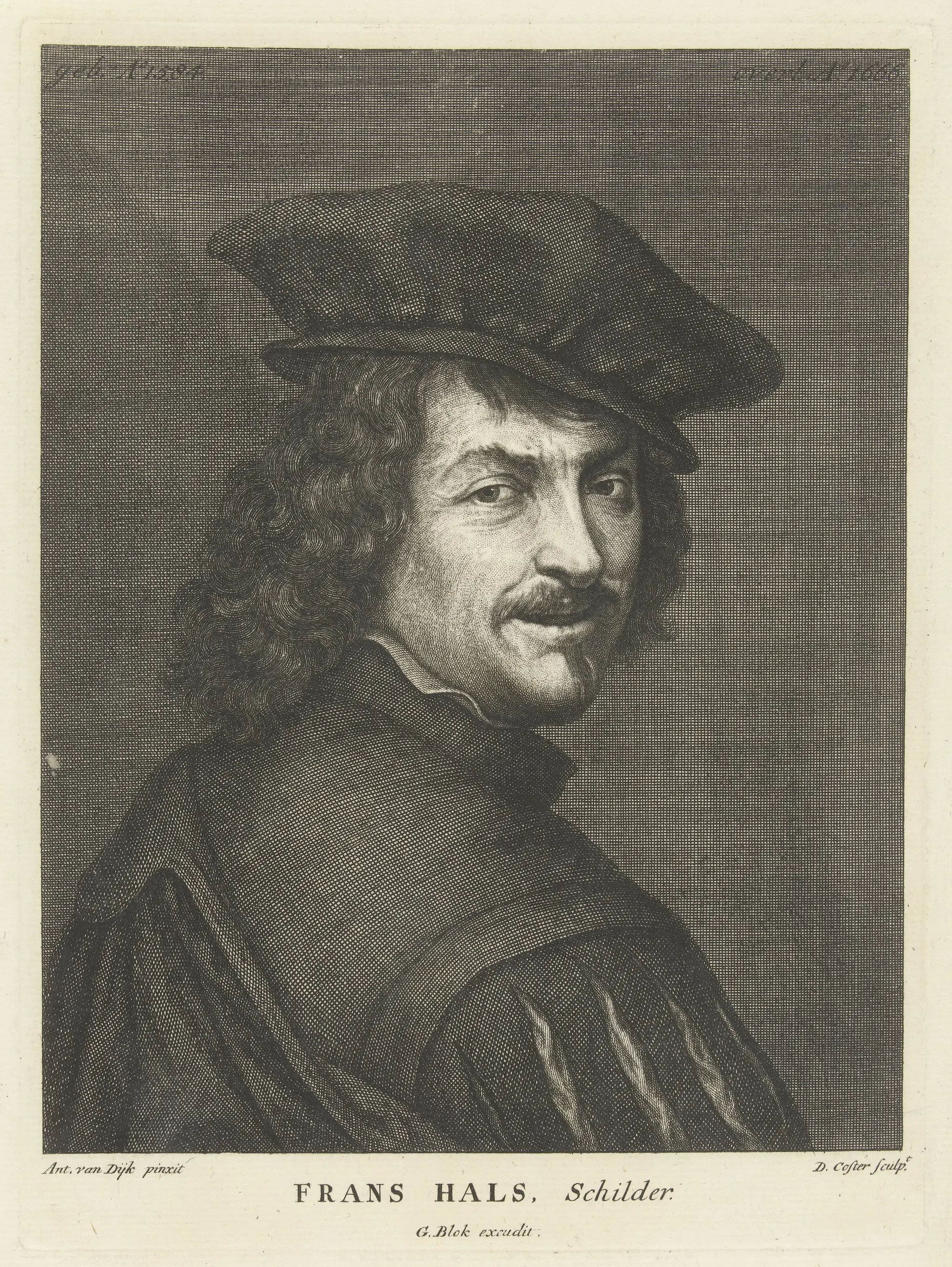 Portret van de schilder Frans Hals by Unknown artist