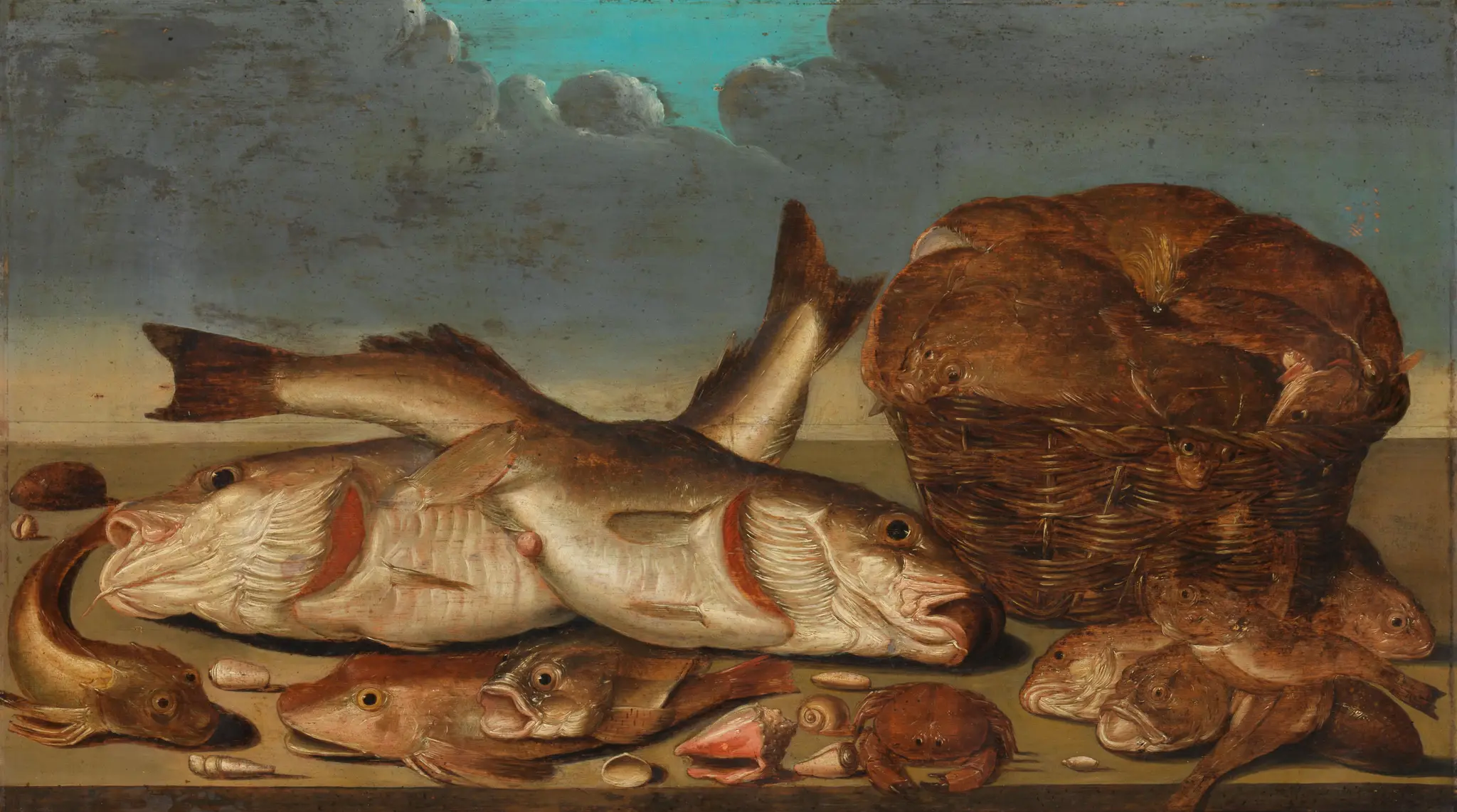 Still Life with Fish by Willem Ormea