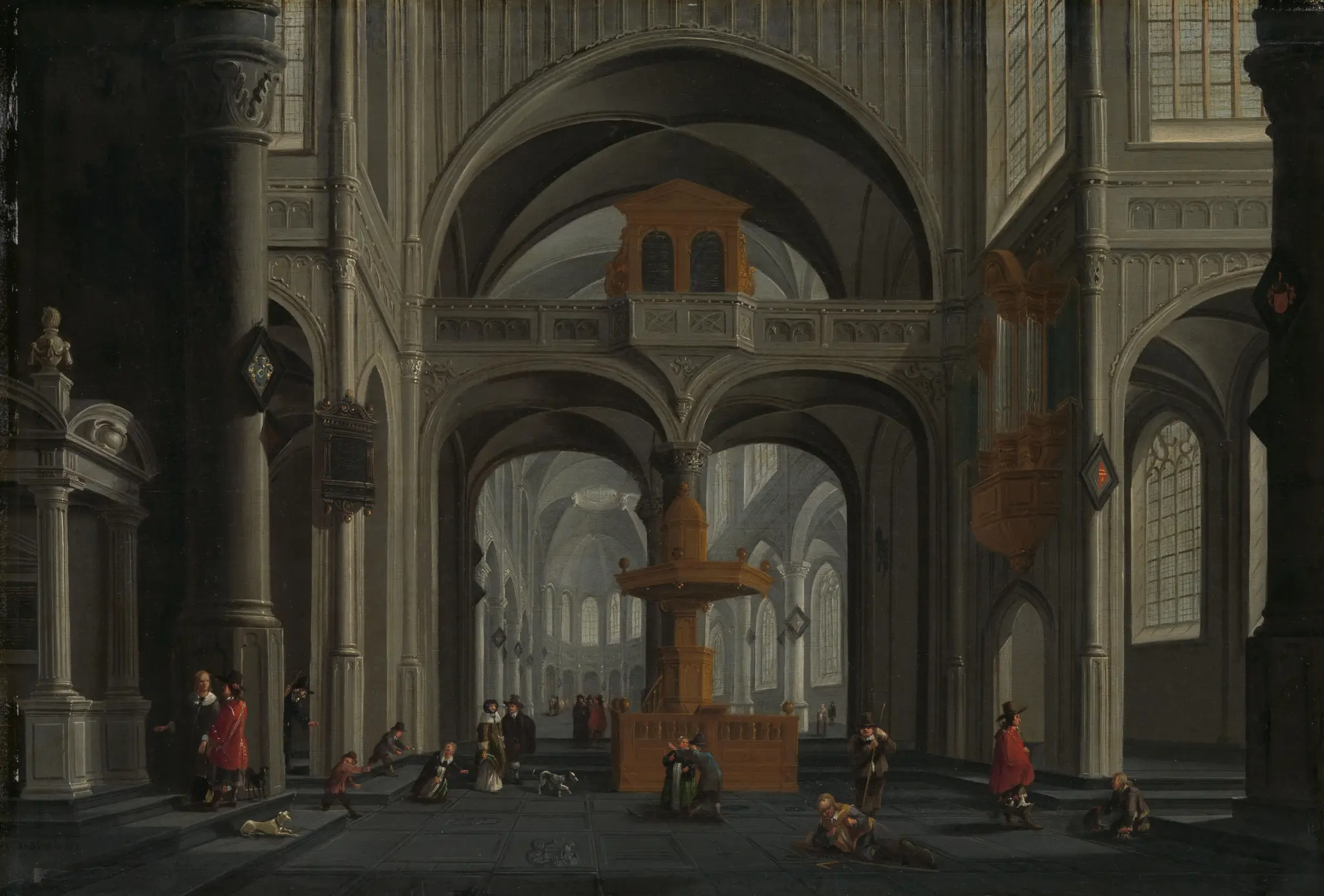 Church Interior by Daniël de Blieck